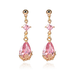Juhlakorvakorut, ROMANCE|Romantic Teardrop Earrings in Pink