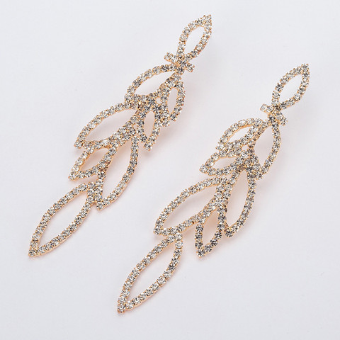 Korvakorut, FRENCH RIVIERA|Long Glitter Earrings in Gold