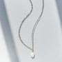 Kirurginteräskaulakoru, FRENCH RIVIERA|Double Chain Necklace in Silver