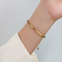 Kirurginteräsrannekoru, FRENCH RIVIERA|Lux Chain in Gold