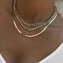 Kerroskaulakoru, FRENCH RIVIERA|Glitter Layer Necklace in Gold