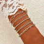 Rannekorusetti, FRENCH RIVIERA|Modern Silver Bracelet Set