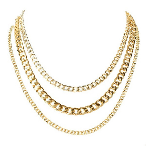 Kerroskaulakoru, FRENCH RIVIERA|Three Layer Zoe Necklace in Gold -  Koruliike Romeo & Julia