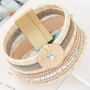 Rannekoru, FRENCH RIVIERA|Wide Boho Bracelet in Beige