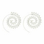 Korvakorut, FRENCH RIVIERA|Bohemian Spiral Earrings in Silver
