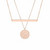 Kirurginteräskorusetti, FRENCH RIVIERA|Noemie Rosegold Necklace Set