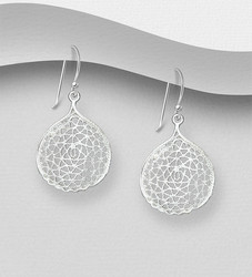 Hopeakorvakorut, PREMIUM COLLECTION|Filigree Round Earrings