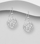 Hopeakorvakorut, PREMIUM COLLECTION|Round Flower Lace Earrings
