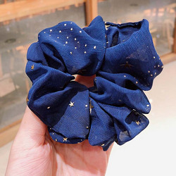 Hiusdonitsi/scrunchie|SUGAR SUGAR, Star Scrunchie in Blue