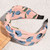 Hiuspanta|SUGAR SUGAR, Comfy Hairband in Pink with Blue Flowers