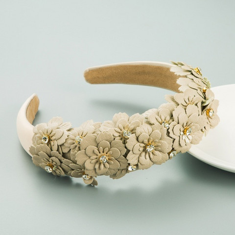 Hiuspanta|SUGAR SUGAR, Springtime Flower Hairband in Beige