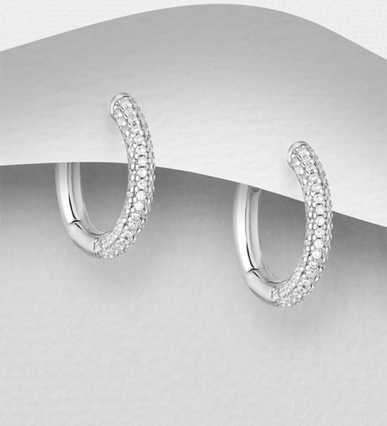 Hopearenkaat, PREMIUM COLLECTION|La Preciada Medium Hoop Earrings