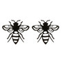 Kirurginteräsnapit, Steel Wasp Earstuds in Black -ampiaisnapit
