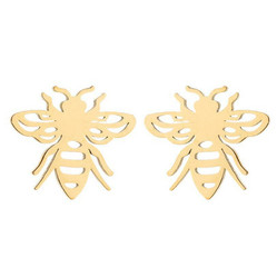 Kirurginteräsnapit, Steel Wasp Earstuds in Gold -ampiaisnapit