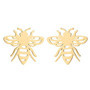 Kirurginteräsnapit, Steel Wasp Earstuds in Gold -ampiaisnapit