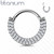 Lävistysrengas, Implant Grade Titanium CZ Paved Front Hoop