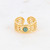 Sormus, BOHM PARIS|Bague Anaïs -dorée avec turquoise africaine