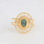 Sormus, BOHM PARIS|Bague Veda -dorée avec turquoise africaine