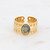 Sormus, BOHM PARIS|Bague Maillée -dorée avec turqoise africaine