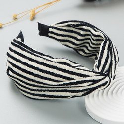 Hiuspanta|SUGAR SUGAR, Comfy Stripy Hairband in Black & White
