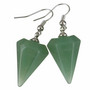 Korvakorut, NATURE COLLECTION|Pendulum Green Aventurine Earrings