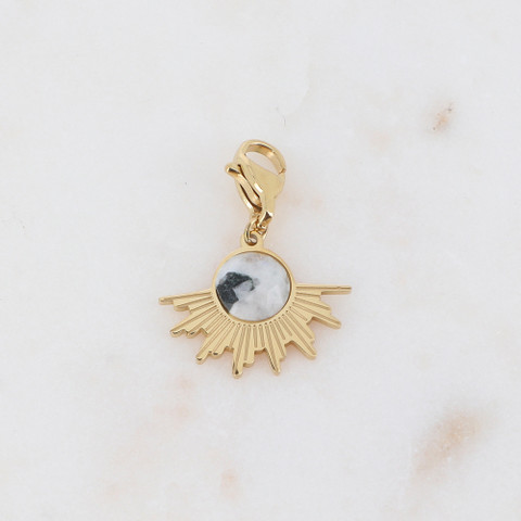 Maskotti/riipus, BOHM PARIS|Lockie Charm Tessaya -agate blanche