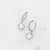 Korvakorut, BOHM PARIS|Boucles Silas avec crystal clair -rhodium