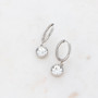Korvakorut, BOHM PARIS|Boucles Silas avec crystal clair -rhodium