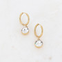 Korvakorut, BOHM PARIS|Boucles Silas avec crystal clair -dore