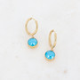 Korvakorut, BOHM PARIS|Boucles Silas avec crystal azure blue -dore