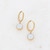 Korvakorut, BOHM PARIS|Boucles Silas avec crystal powder blue -dore