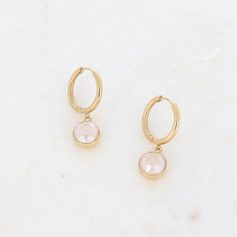 Korvakorut, BOHM PARIS|Boucles Silas avec crystal ivory cream -dore
