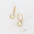Korvakorut, BOHM PARIS|Boucles Silas avec crystal jaune -dore