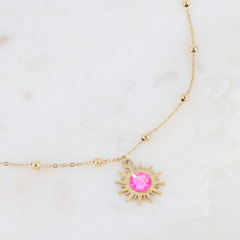 Kaulakoru, BOHM PARIS|Collier Siloane -electric pink