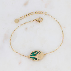 Rannekoru, BOHM PARIS|Bracelet Ovale -malachite