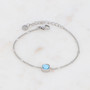 Rannekoru, BOHM PARIS|Bracelet Amael Rhodium -aquamarine