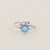 Sormus, BOHM PARIS|Bague Melany Rhodium -summer blue