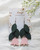 LEMPI-korvakorut, Frida (vihreä, vaaleanpunainen)