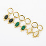 Kirurginteräsrenkaat, FRENCH RIVIERA|Decorated 2 in 1 Hoops in Gold