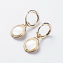 Kirurginteräsrenkaat, FRENCH RIVIERA|Round Gold Steel Hoops