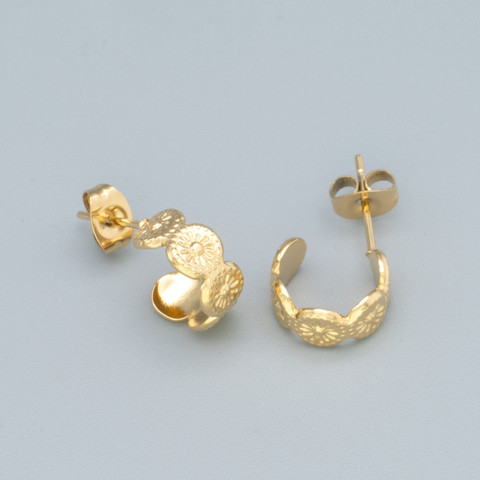 Kirurginteräsrenkaat, FRENCH RIVIERA|Small Gold Hoops