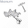 Rustokoru/traguskoru, Implant Grade Titanium CZ Fan Labret