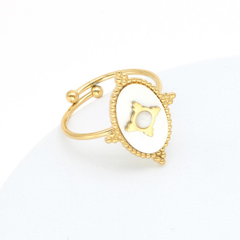 Kirurginterässormus, FRENCH RIVIERA|Oval Gold Ring