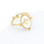 Kirurginterässormus, FRENCH RIVIERA|Oval Gold Ring