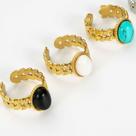 Kirurginterässormus, FRENCH RIVIERA|Goddess Gold Ring (3 väriä)