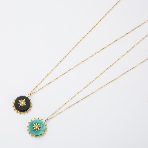Kirurginteräskaulakoru, FRENCH RIVIERA|Round Boho Gold Necklace