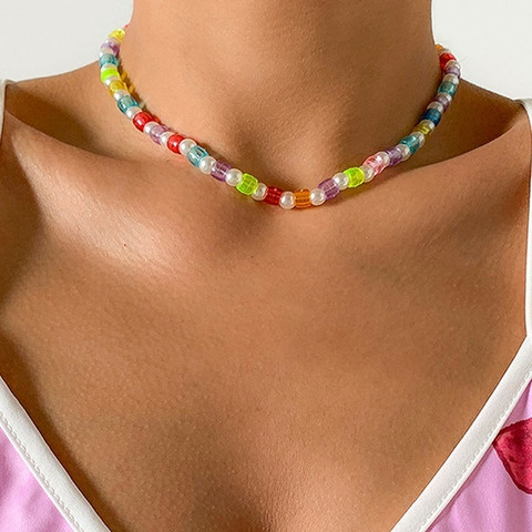 Kaulakoru, FRENCH RIVIERA|Summer Pearls  -helmikoru värihelmin