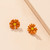 Kukkakorvakorut, FRENCH RIVIERA|Pikku Daisy -oranssit kukkanapit