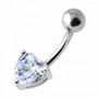 Titaaninen napakoru|Pieni Cubic Zirconia sydän