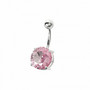 Titaaninen napakoru|Deluxe Cubic Zirconia (vaaleanpunainen)